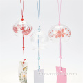 Japanes Glass Wind Bells จี้สำหรับของขวัญวันเกิด